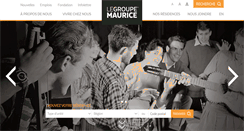 Desktop Screenshot of legroupemaurice.com